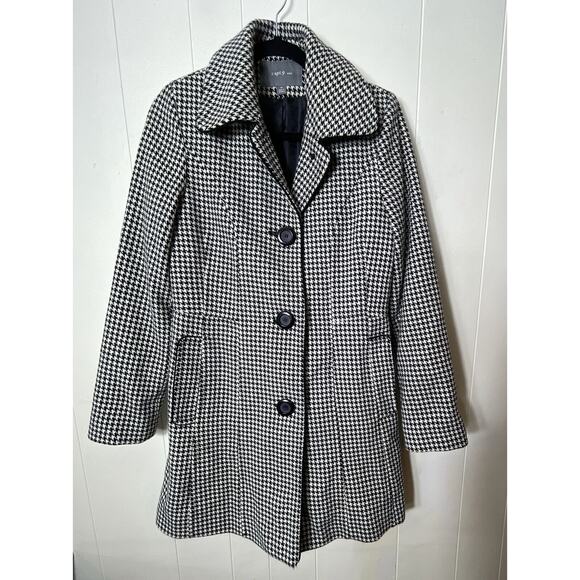 apt 9 Houndstooth Wool Women’s M Coat - Picture 7 of 15